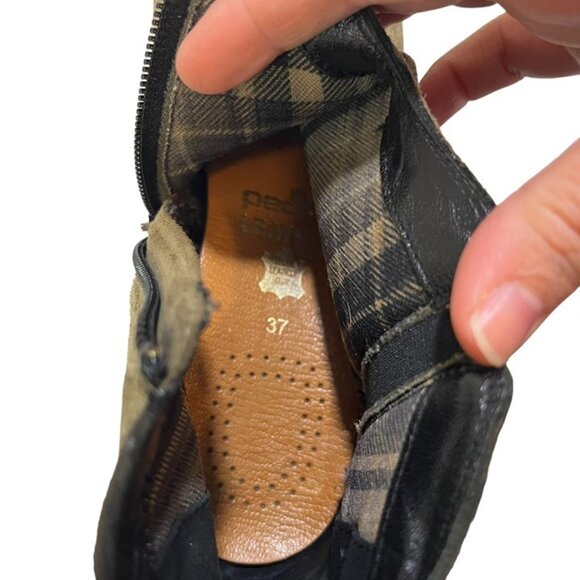 Aquatalia boots women's 37 US 7 gray green suede ankle boot bootie - Picture 8 of 10